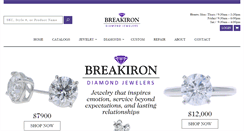 Desktop Screenshot of breakironjewelers.com