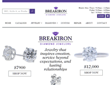 Tablet Screenshot of breakironjewelers.com